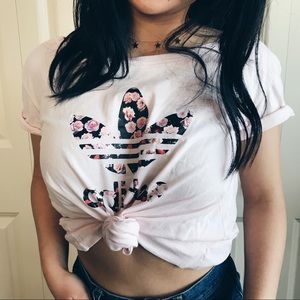 Baby pink/pastel adidas original t-shirt